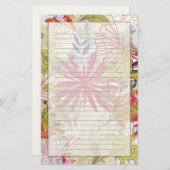 フローラ背景6 便箋 (正面/裏面)