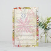 フローラ背景6 便箋 (スタンド正面)