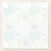 フローラ背景 ガラスコースター (裏面)