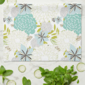 フローラ背景 キッチンタオル (折り畳み)