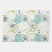 フローラ背景 キッチンタオル (横)