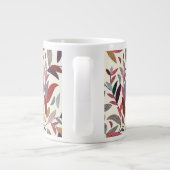 フローラ背景 ジャンボコーヒーマグカップ (裏面)