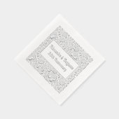 フローラ背景#2任意の大事な行事50周年 箔ナプキン (右)