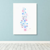 フローラ脊髄解剖キャンバス キャンバスプリント (インサイチュ (ウッドフロア))