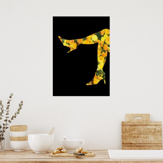 フローラ脚 ポスター (キッチン)