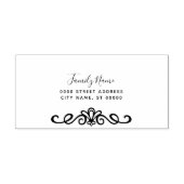 フローラ自墨加工ゴム印 セルフインキングスタンプ (デザイン)