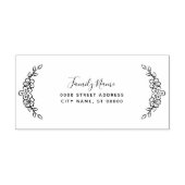 フローラ自墨加工ゴム印 セルフインキングスタンプ (デザイン)