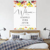 フローラ自然の歓迎を受けて幸結婚福に キャンバスプリント (インサイチュ (寝室))