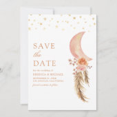 フローラ自然パンパスクレセント結婚ムーン セーブザデート (正面)