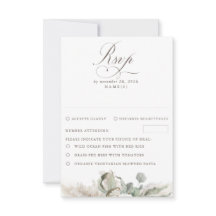 フローラ自然パンパスグラスボホウェディングRSVP