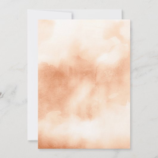 フローラ自然ポットドライパーム海軍ブルー結婚ズ 招待状 (裏面)