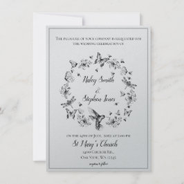 フローラ自然リースフォーマル結婚式招待状 招待状