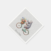 フローラ自転車ヒッポナプキン スタンダードカクテルナプキン (角)