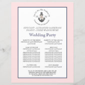 フローラ航海のいかりス結婚ピンクネイビーブルー (裏面)