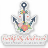 フローラ航海のいかりバイエルコーラルロゴ シール (正面)