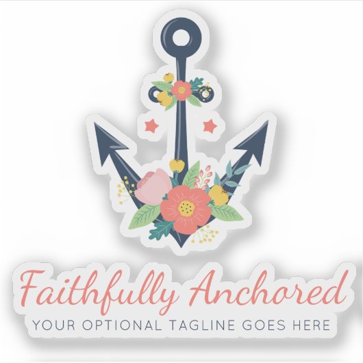 フローラ航海のいかりバイエルコーラルロゴ シール (正面)