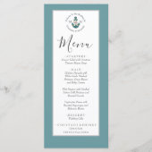 フローラ航海のいかりパウダーティール（緑がかった色）アクアブルー メニュー (正面)