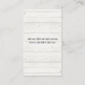 フローラ航海のいかりブライダルシャワー エンクロージャーカード (裏面)