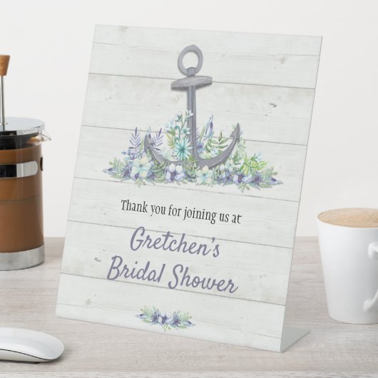 フローラ航海のいかりブライダルシャワー 台座サイン (インサイチュ)