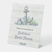 フローラ航海のいかりブライダルシャワー 台座サイン (正面)