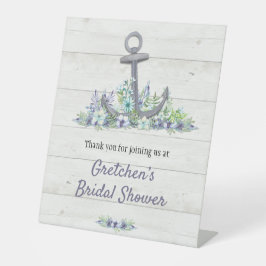 フローラ航海のいかりブライダルシャワー 台座サイン