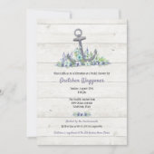 フローラ航海のいかりブライダルシャワー 招待状 (正面)