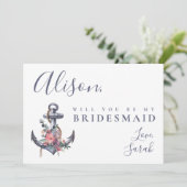 フローラ航海のいかりブリーズメイド提案カード 招待状 (スタンド正面)