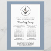 フローラ航海のいかり結婚の埃っぽいブループログラム (裏面)