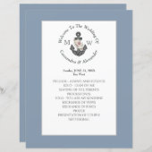 フローラ航海のいかり結婚の埃っぽいブループログラム (正面/裏面)