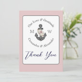 フローラ航海のいかり結婚の埃バラ サンキューカード (スタンド正面)