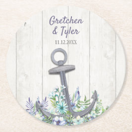 フローラ航海のいかり ラウンドペーパーコースター