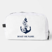 フローラ航海のカスタムいかりボートネームホワイト ドップキット (正面)