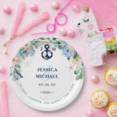 フローラ航海のビーチは楽しく結婚の後 ペーパープレート (パーティー)