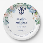 フローラ航海のビーチは楽しく結婚の後 ペーパープレート (正面)