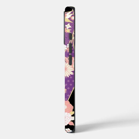 フローラ色紫 Case-Mate iPhoneケース (裏面 / 左)