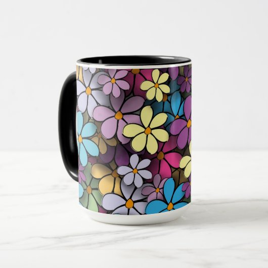 フローラ色 マグカップ (正面左)