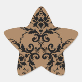 フローラ花が咲く 星シール