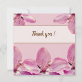 フローラ花が私の花のカードになる 招待状 (裏面)