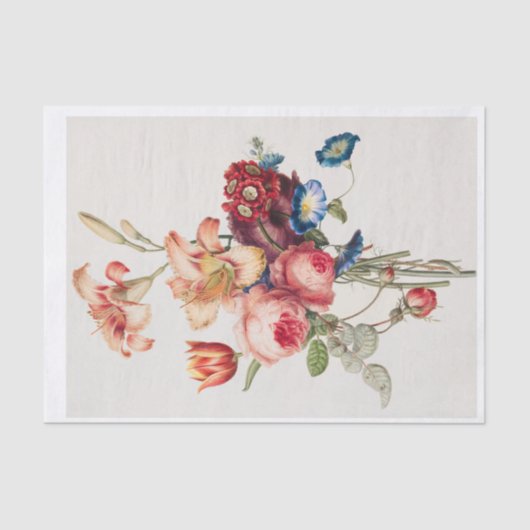 フローラ花の配置の切り離し 薄葉紙 (正面)