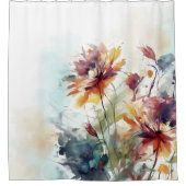 フローラ花デザイン310 シャワーカーテン (正面)