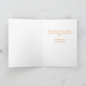 フローラ花ハッピーバースデー手摺写真 カード (内部)