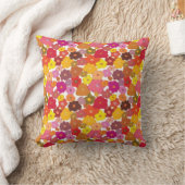 フローラ花プリント模様 クッション (ブランケット)