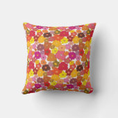 フローラ花プリント模様 クッション (裏面)