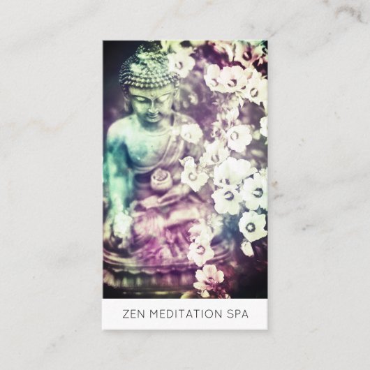 *~*フローラ花仏QR瞑想 名刺 (正面)