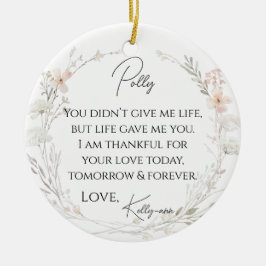 フローラ花嫁の義母 セラミックオーナメント