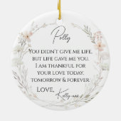 フローラ花嫁の義母 セラミックオーナメント (裏面)