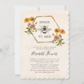 フローラ花嫁へブライダルシャワー招待 招待状 (正面)