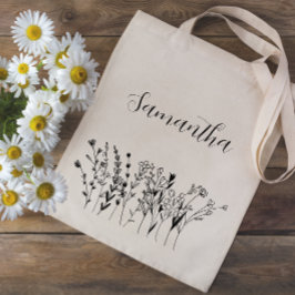 フローラ花嫁メイド名バチェロレッテ トートバッグ