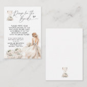 フローラ花嫁道具ブライダルシャワーレシピ要求 エンクロージャーカード (正面/裏面)