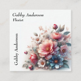 フローラ花屋 スクエア名刺